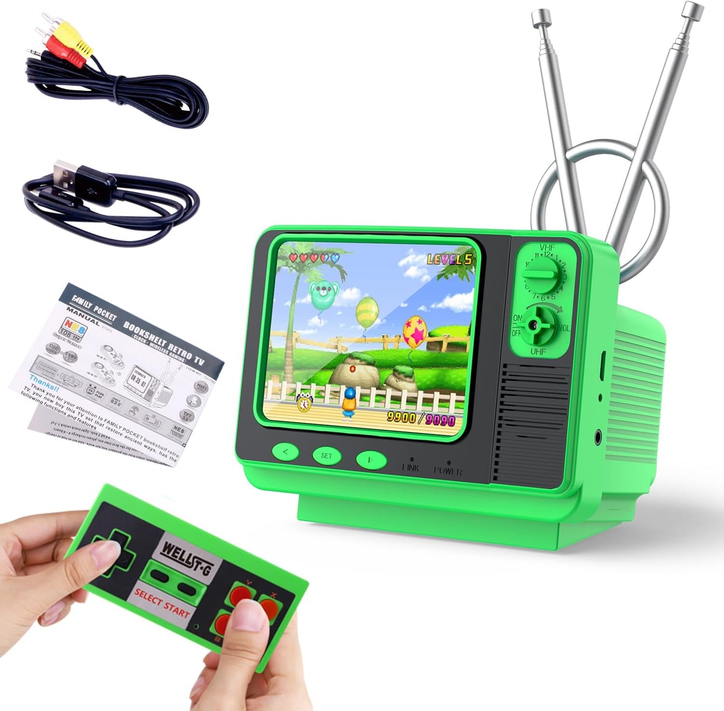 Mini TV-Style Retro Game Console