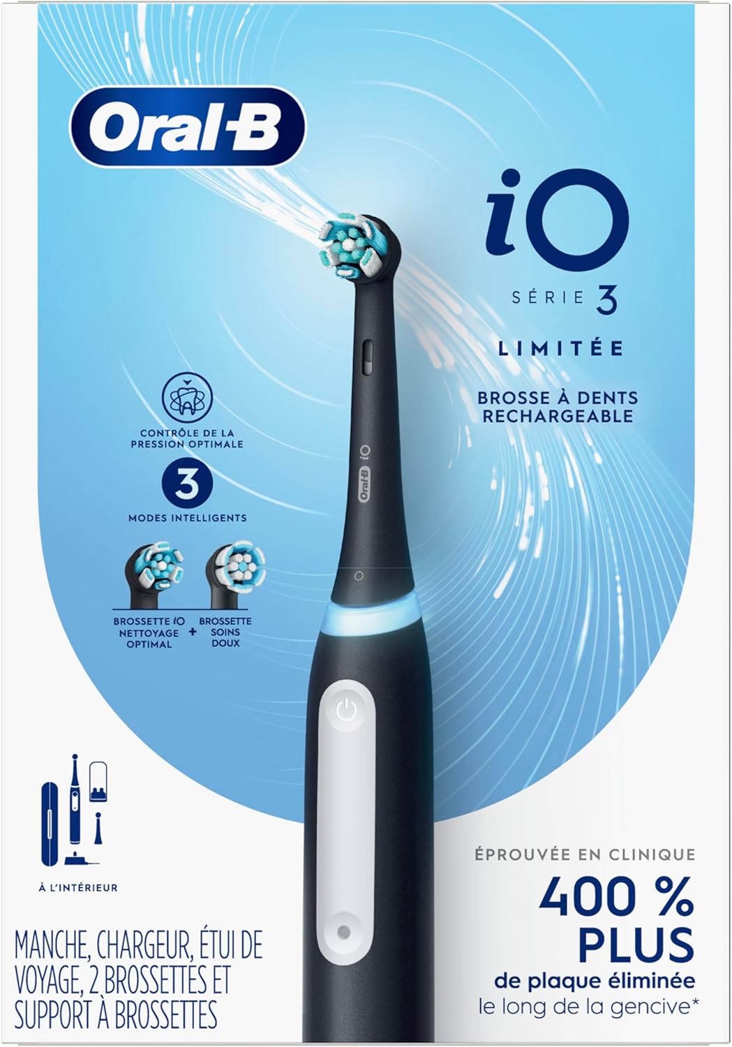🦷✨ Oral-B iO Deep Clean — Smart Electric Toothbrush (Series 3, Black)
