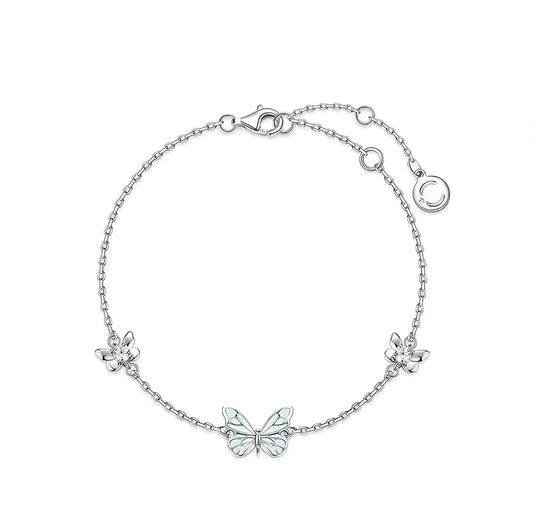 Luminous Dream Blue Butterfly Bracelet 🦋