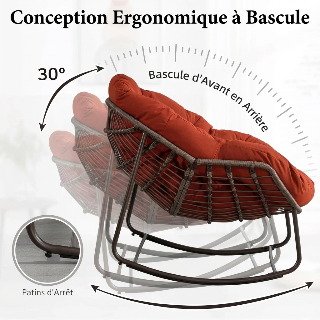 Fauteuil Papasan Basculant