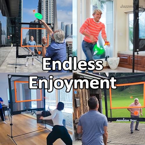 🏓🎾🪶 Jazzminton-Sport™ – The Original Paddle Game with a Net