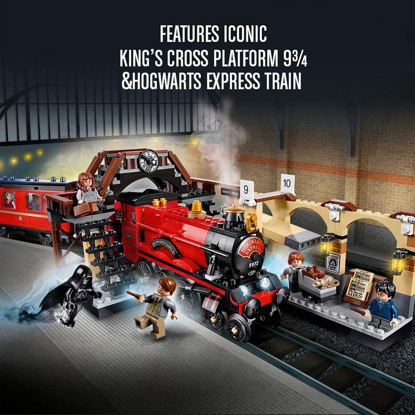 LEGO 75955 Harry Potter Hogwarts Express Buildable Train Toy with 5 Minifigures & Dementor Figure, Wizarding World Gifts
