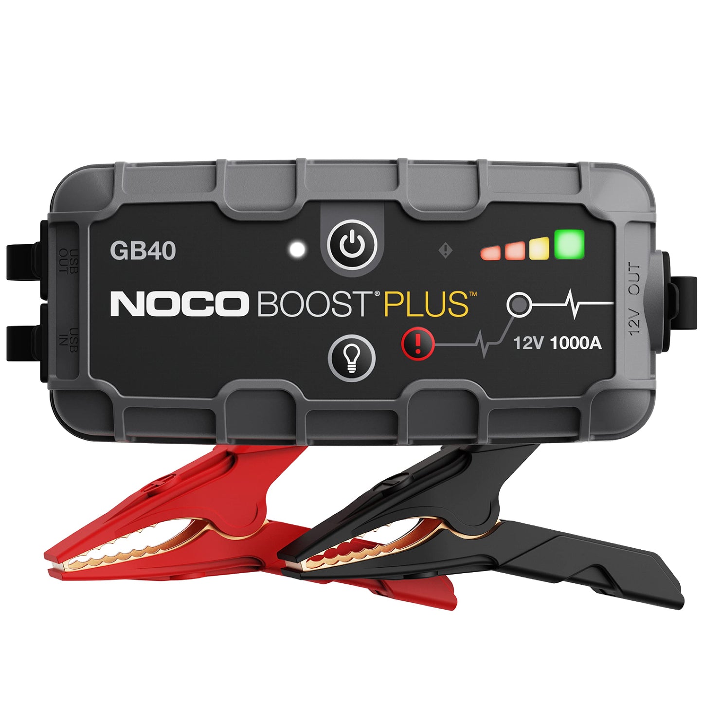 NOCO Boost GB40: 1000A UltraSafe Jump Starter – 12V Lithium Battery Booster Pack, Portable Jump Box, Power Bank & Jumper Cables - for 6.0L Gas and 3.0L Diesel Engines