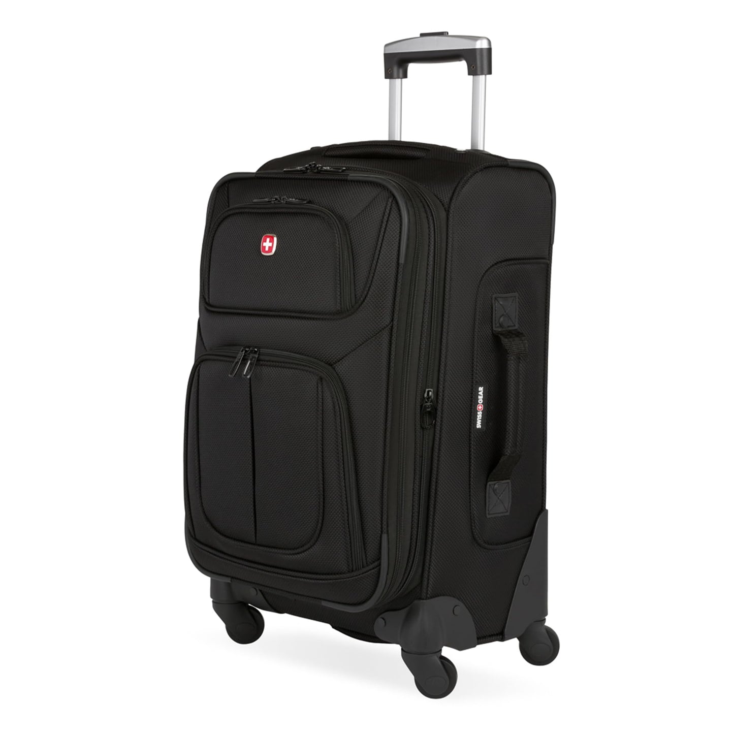 SwissGear Sion Softside Expandable Luggage with Spinner Wheels, Dark Grey, 2-Piece Set (21/25)2