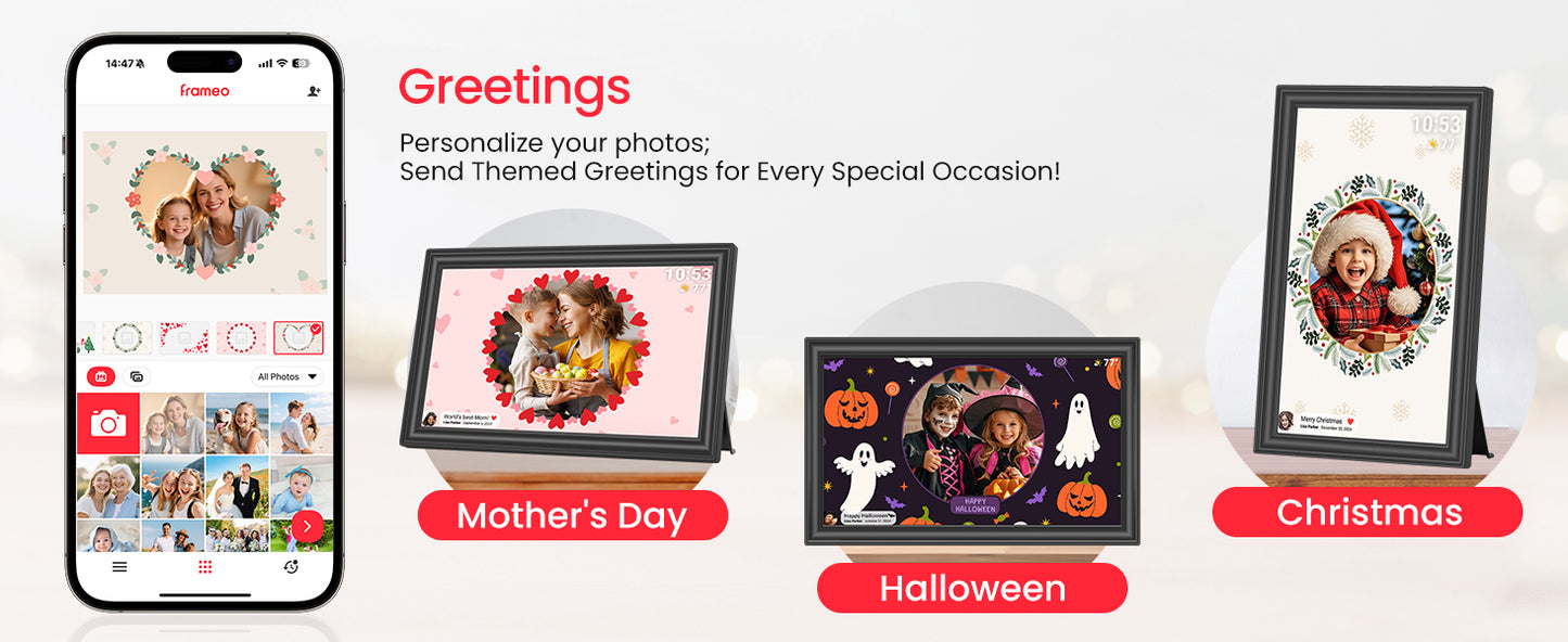 🖼️✨ Frameo Moments™ 15.6” Smart WiFi Memory Frame ✨🖼️