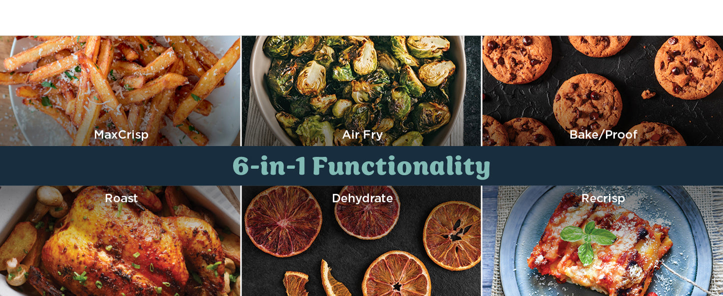 Ninja Crispi Pro 6-in-1 Glass Air Fryer | 450°F, Nontoxic, 6qt & 2.5qt Containers & Lids | Microwave, Freezer, Dishwasher Safe | Max Crisp, Air Fry, Bake, Roast, Recrisp, Dehydrate |Cyberspace AS101CY
