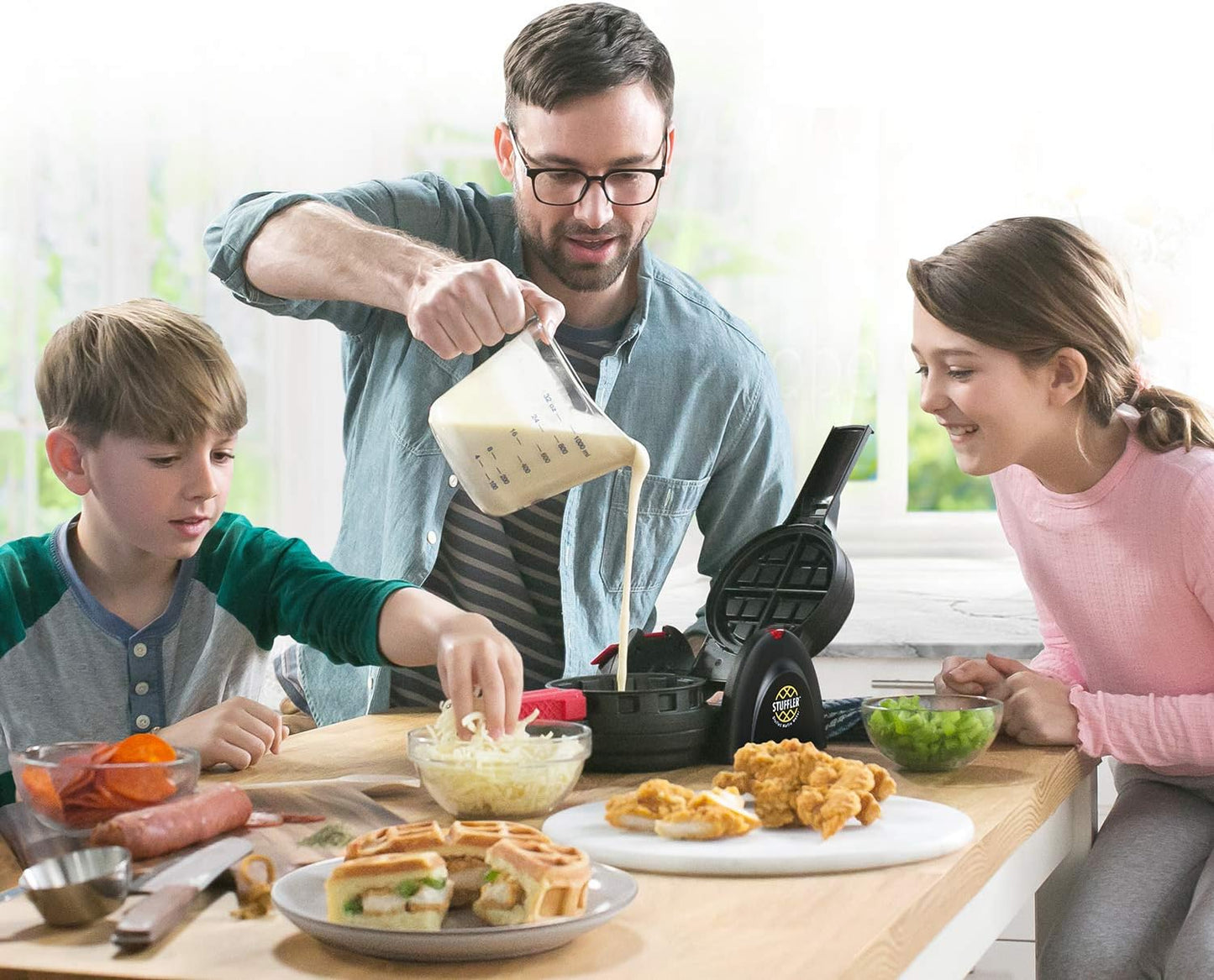 🧇✨ Presto 03512 Stuffler Stuffed Waffle Maker, Belgian, Large, Black