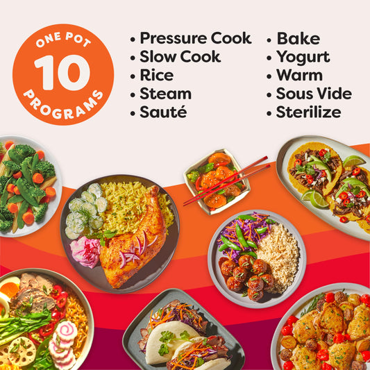 Instant Pot Pro 10-in-1 Pressure Cooker, Slow Cooker, Rice/Grain Cooker, Steamer, Sauté, Sous Vide, Yogurt Maker, Sterilizer, and Warmer, Includes App With Over 800 Recipes, Black, 6 Quart