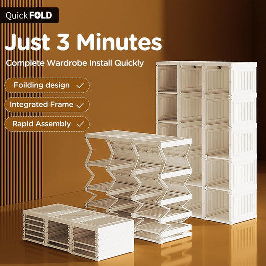 Quick-Fold Modular Wardrobe