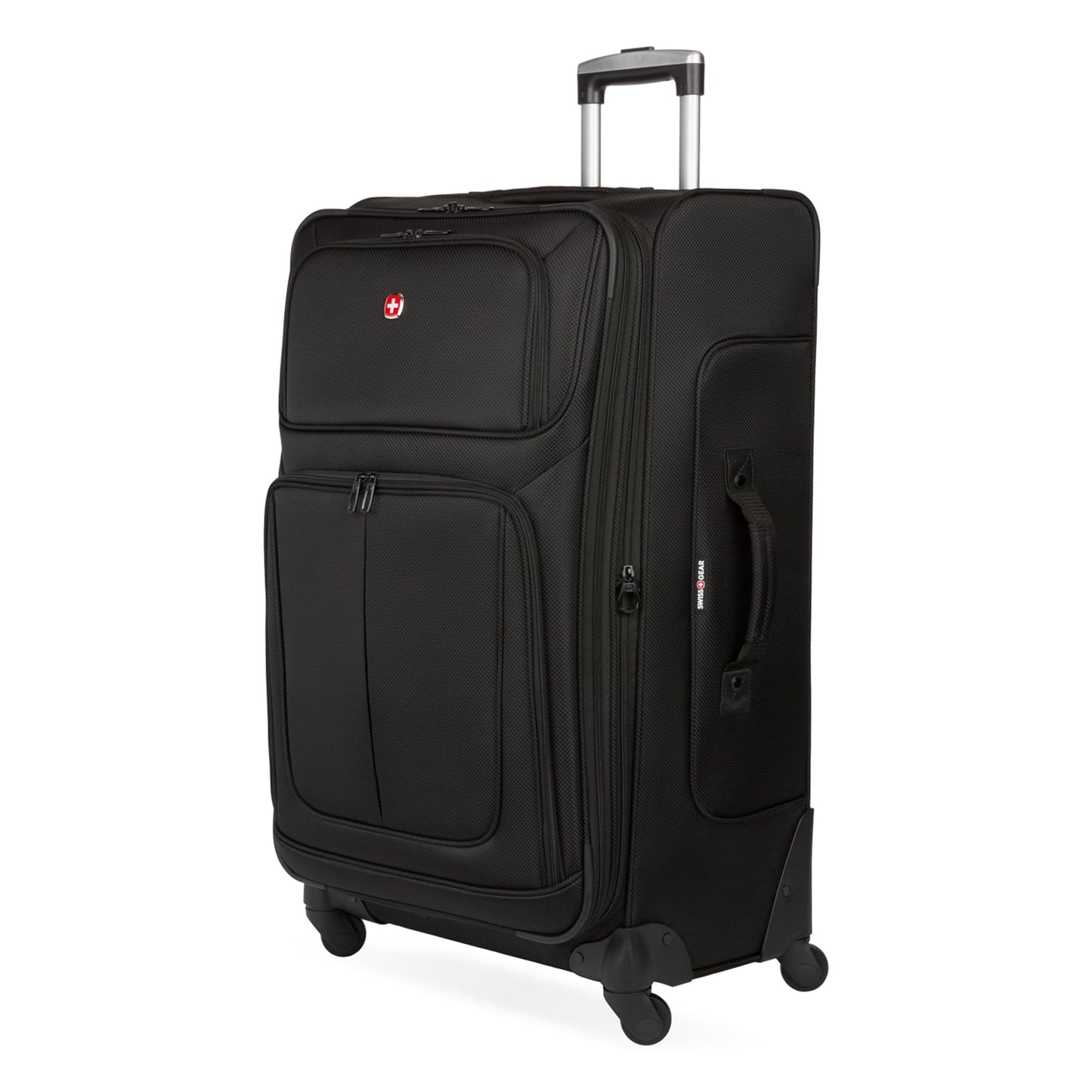 SwissGear Sion Softside Expandable Luggage with Spinner Wheels, Dark Grey, 2-Piece Set (21/25)2