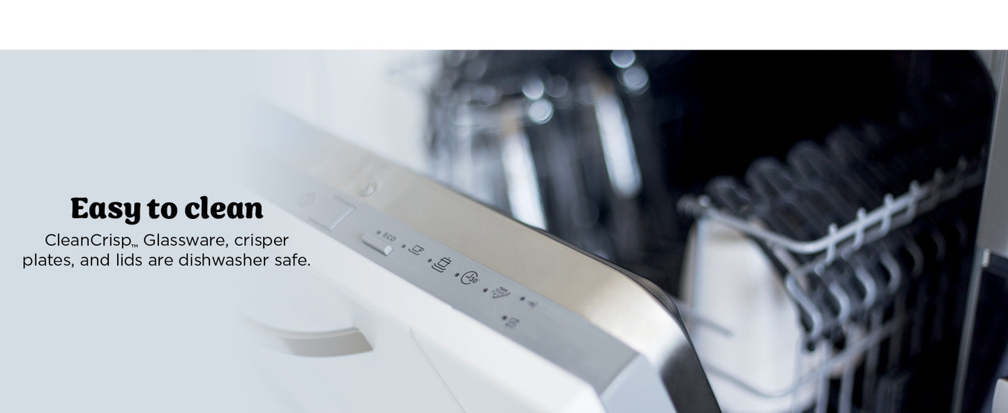 Ninja Crispi Pro 6-in-1 Glass Air Fryer | 450°F, Nontoxic, 6qt & 2.5qt Containers & Lids | Microwave, Freezer, Dishwasher Safe | Max Crisp, Air Fry, Bake, Roast, Recrisp, Dehydrate |Cyberspace AS101CY