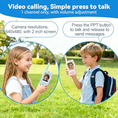 🎥📡 VideoTalk Kids Walkie-Talkie Duo (Set Of 2)