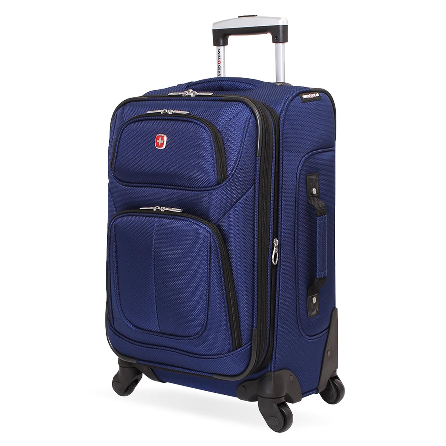 SwissGear Sion Softside Expandable Luggage with Spinner Wheels, Dark Grey, 2-Piece Set (21/25)