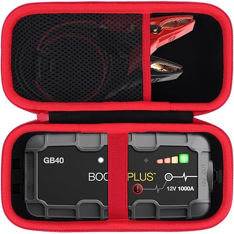 NOCO Boost GB40: 1000A UltraSafe Jump Starter – 12V Lithium Battery Booster Pack, Portable Jump Box, Power Bank & Jumper Cables - for 6.0L Gas and 3.0L Diesel Engines