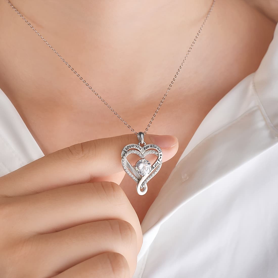 Forever & Always Heart Necklace